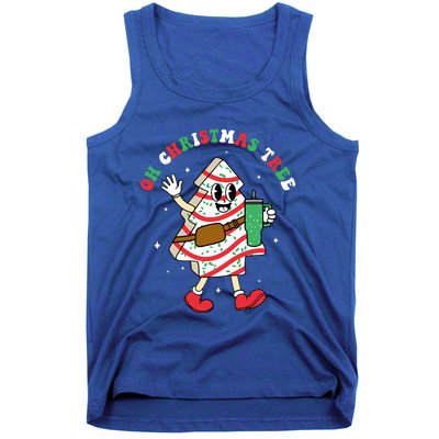 Groovy Oh Christmas Tree Cakes Debbie Becky Jen Cake Lovers Tank Top