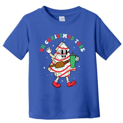 Groovy Oh Christmas Tree Cakes Debbie Becky Jen Cake Lovers Toddler T-Shirt