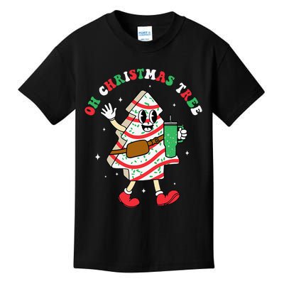 Groovy Oh Christmas Tree Cakes Debbie Becky Jen Cake Lovers Kids T-Shirt