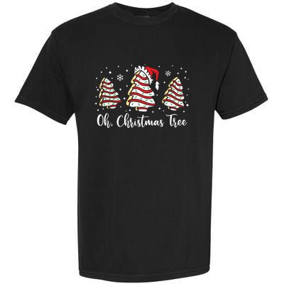 Groovy Oh Christmas Tree Cakes Debbie Becky Jen Cake Lovers Garment-Dyed Heavyweight T-Shirt