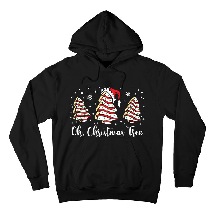 Groovy Oh Christmas Tree Cakes Debbie Becky Jen Cake Lovers Hoodie