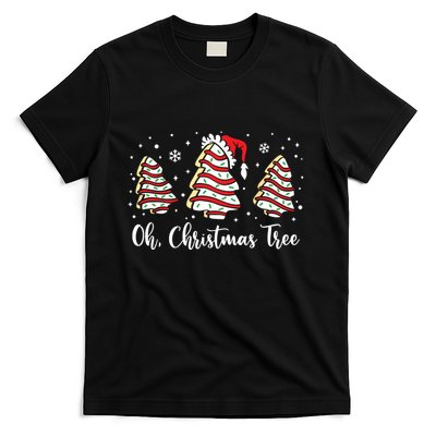 Groovy Oh Christmas Tree Cakes Debbie Becky Jen Cake Lovers T-Shirt