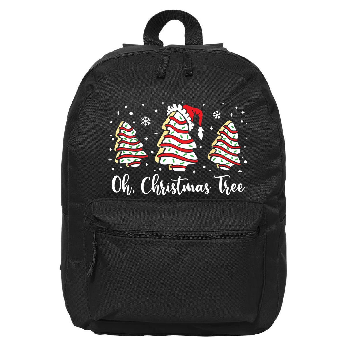 Groovy Oh Christmas Tree Cakes Debbie Becky Jen Cake Lovers 16 in Basic Backpack