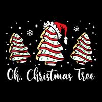 Groovy Oh Christmas Tree Cakes Debbie Becky Jen Cake Lovers 16 in Basic Backpack