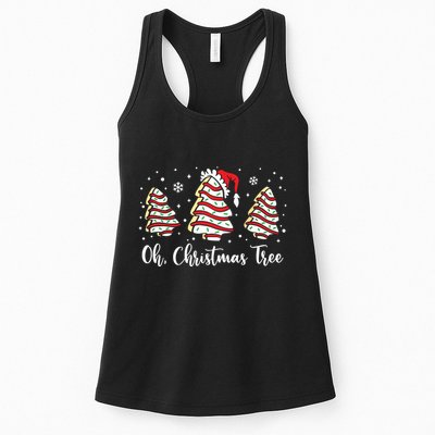 Groovy Oh Christmas Tree Cakes Debbie Becky Jen Cake Lovers Womens Tank Top
