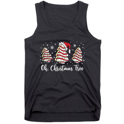 Groovy Oh Christmas Tree Cakes Debbie Becky Jen Cake Lovers Tank Top