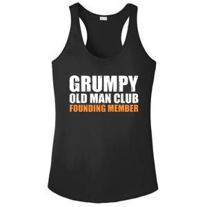 Grumpy Old Club Founding Member Funny Father Grandfather Gift Ladies PosiCharge Competitor Racerback Tank