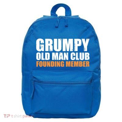 Grumpy Old Club Founding Member Funny Father Grandfather Gift 16 in Basic Backpack