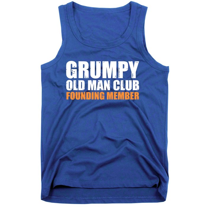 Grumpy Old Club Founding Member Funny Father Grandfather Gift Tank Top