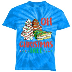 Groovy Oh Christmas Tree Cakes Debbie Becky Jen Cake Lovers  Kids Tie-Dye T-Shirt