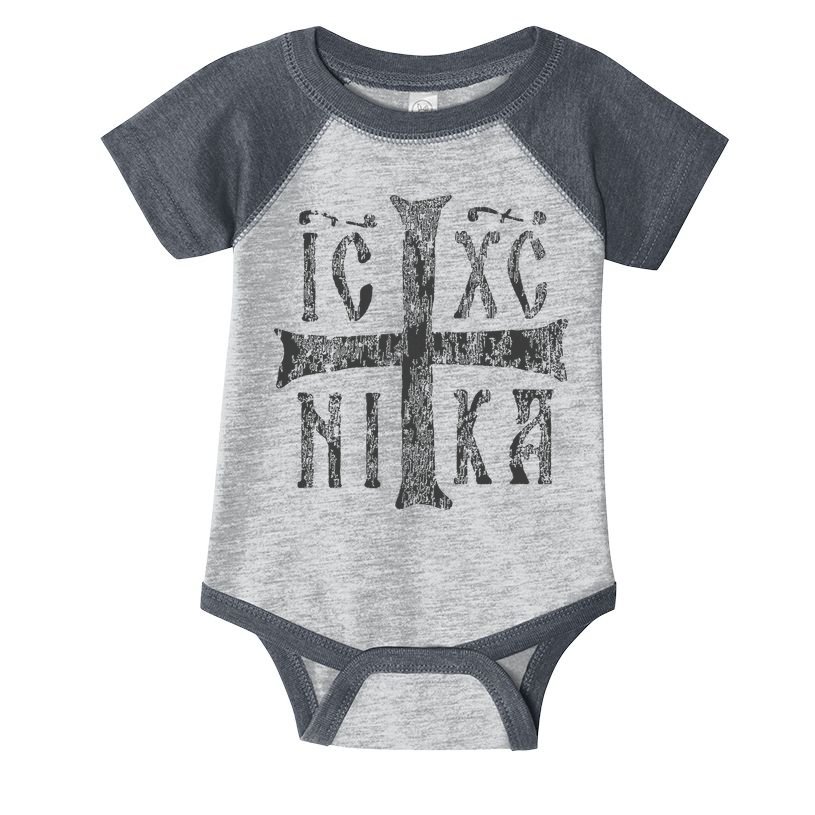 Greek Orthodox Cross Christogram Icxc Nika Jesus Christ Infant Baby Jersey Bodysuit