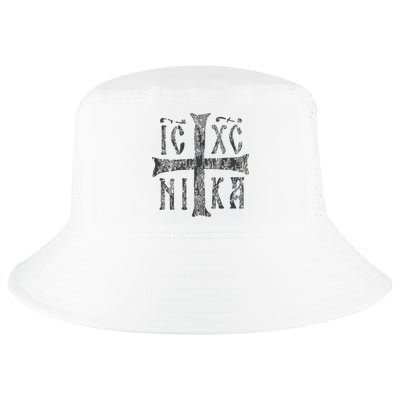 Greek Orthodox Cross Christogram Icxc Nika Jesus Christ Cool Comfort Performance Bucket Hat