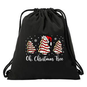 Groovy Oh Christmas Tree Cakes Debbie Becky Jen Cake Lovers Drawstring Bag