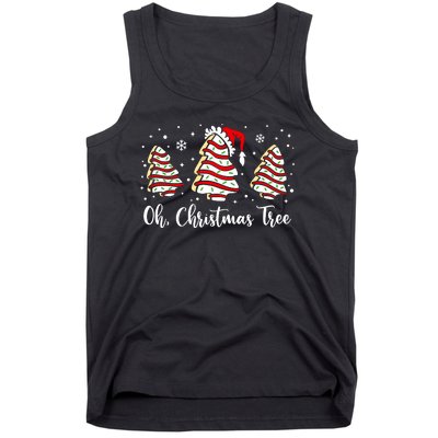 Groovy Oh Christmas Tree Cakes Debbie Becky Jen Cake Lovers Tank Top