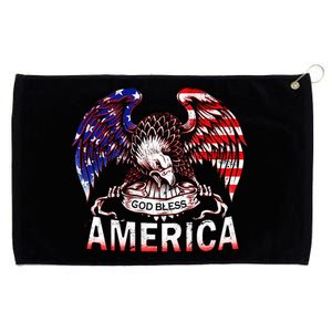 God Bless America Grommeted Golf Towel