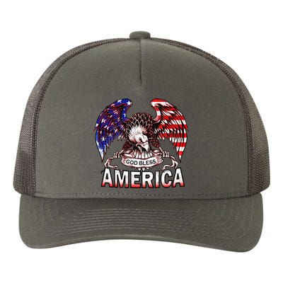 God Bless America Yupoong Adult 5-Panel Trucker Hat