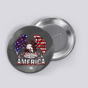 God Bless America Button