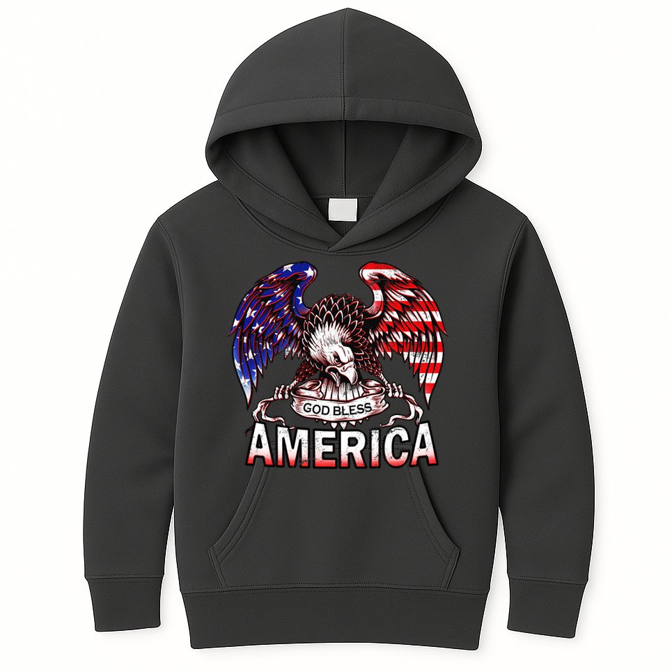 God Bless America Kids Hoodie