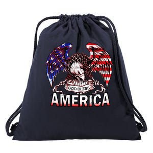 God Bless America Drawstring Bag