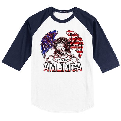 God Bless America Baseball Sleeve Shirt