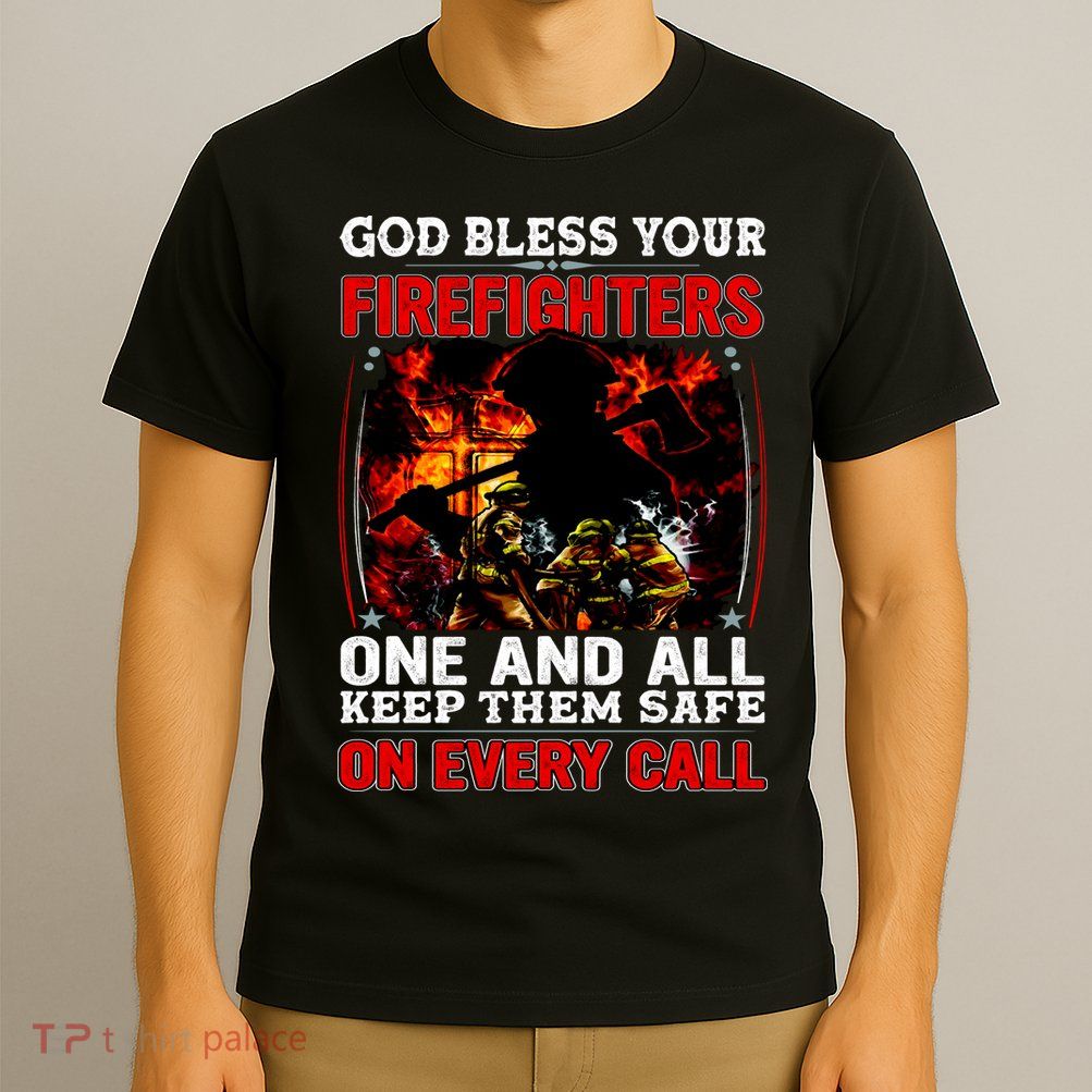God Bless Firefighters T-Shirt