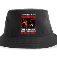 God Bless Firefighters Sustainable Bucket Hat