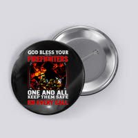 God Bless Firefighters Button