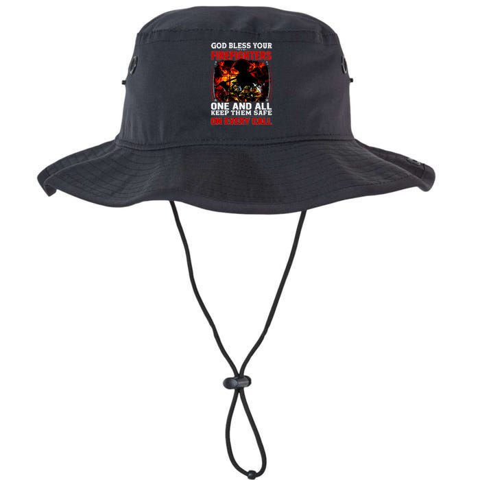 God Bless Firefighters Legacy Cool Fit Booney Bucket Hat