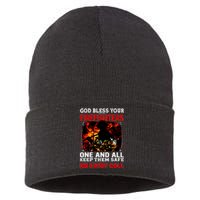 God Bless Firefighters Sustainable Knit Beanie