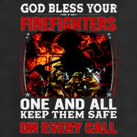 God Bless Firefighters 25L Jumbo Tote