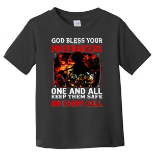 God Bless Firefighters Toddler T-Shirt