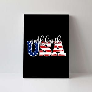 God Bless The USA American Flag Canvas