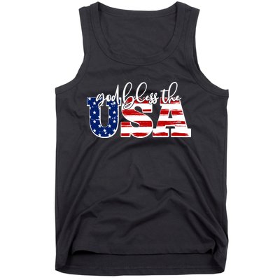 God Bless The USA American Flag Tank Top