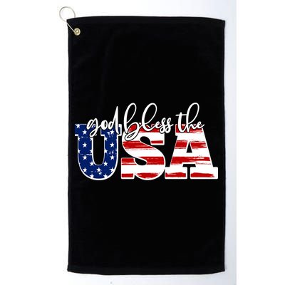 God Bless The USA American Flag Golf Towel