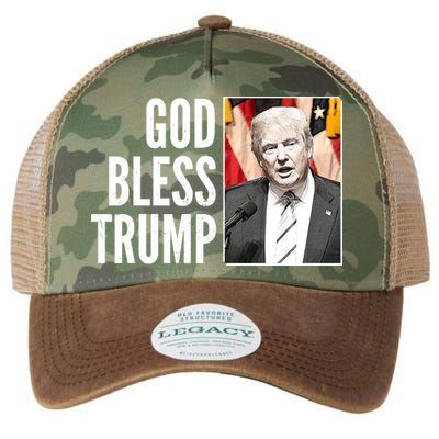 God Bless Trump Legacy Tie Dye Trucker Hat