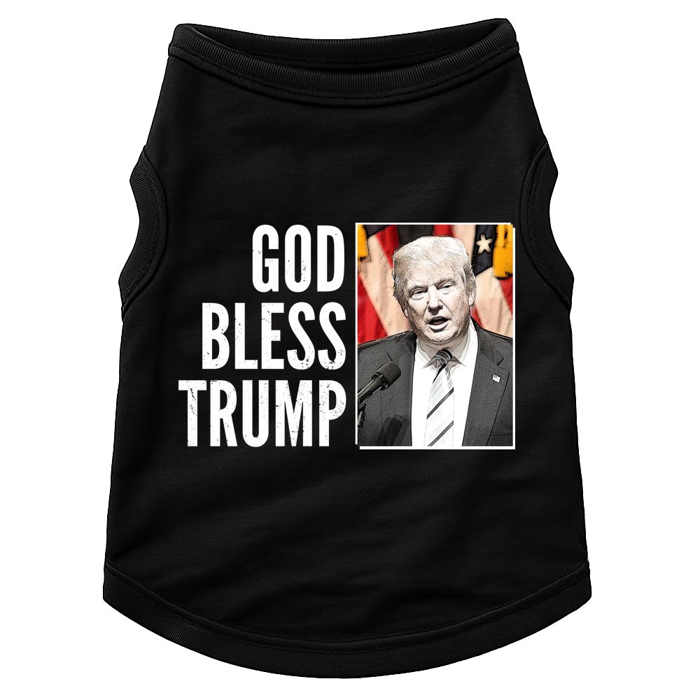 God Bless Trump Doggie Tank
