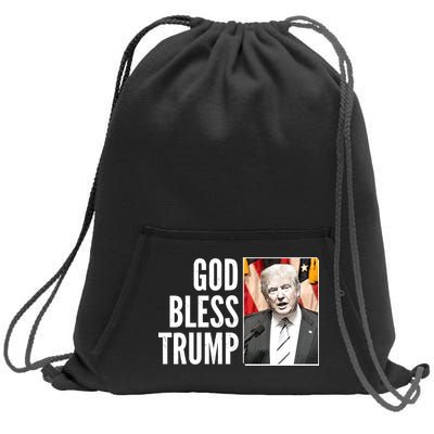 God Bless Trump Sweatshirt Cinch Pack Bag