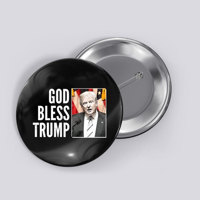 God Bless Trump Button