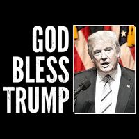 God Bless Trump Button