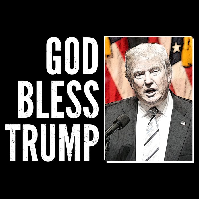 God Bless Trump Button