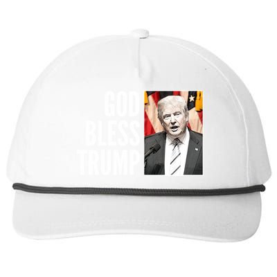 God Bless Trump Snapback Five-Panel Rope Hat