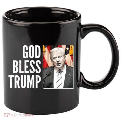 God Bless Trump 11oz C Handle Ceramic Mug