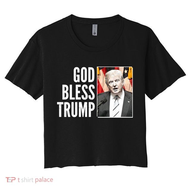 God Bless Trump Crop Top