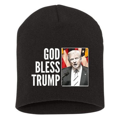 God Bless Trump Short Acrylic Beanie