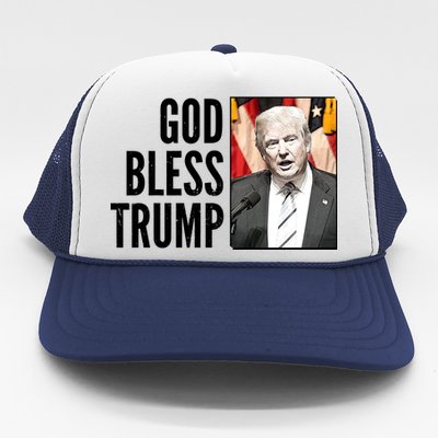 God Bless Trump Trucker Hat