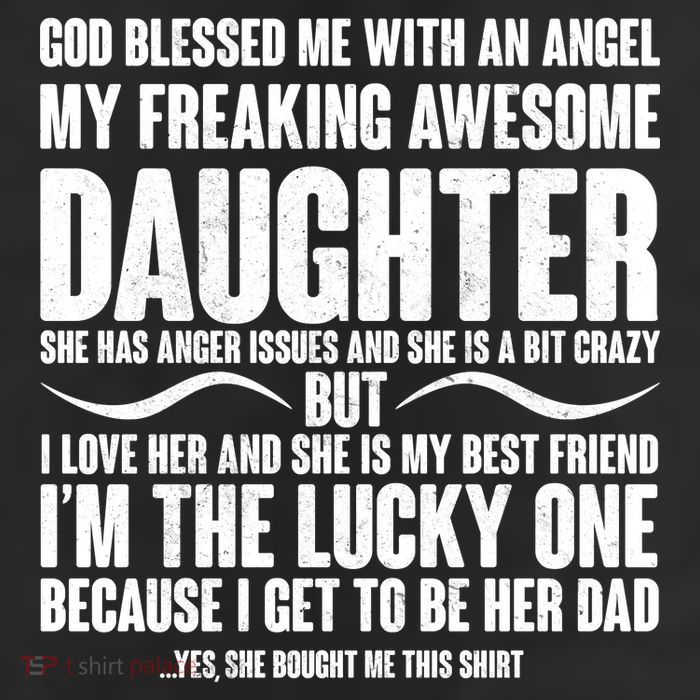 God Blessed Me With An Angel My Awesome Daughter Cool Comfort Performance Bucket Hat