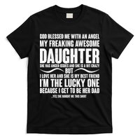 God Blessed Me With An Angel My Awesome Daughter T-Shirt