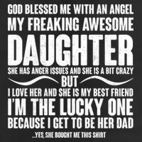God Blessed Me With An Angel My Awesome Daughter Adult Drive Performance Visor