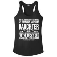 God Blessed Me With An Angel My Awesome Daughter Ladies PosiCharge Competitor Racerback Tank