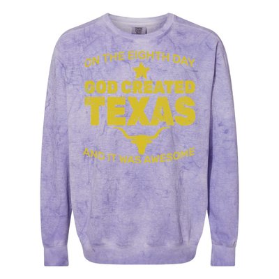 God Created Texas Colorblast Crewneck Sweatshirt